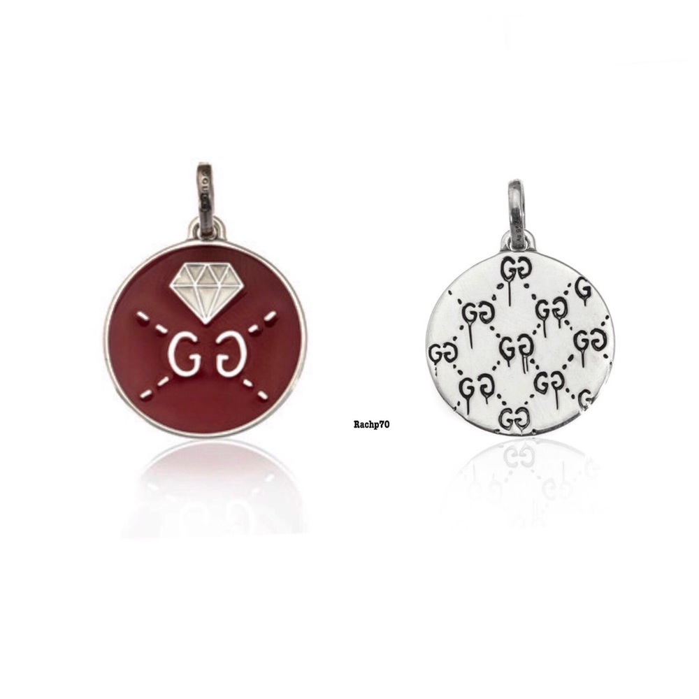 New Gucci Ghost Reversible Charm + Free 20" Chain - Picture 10 of 10